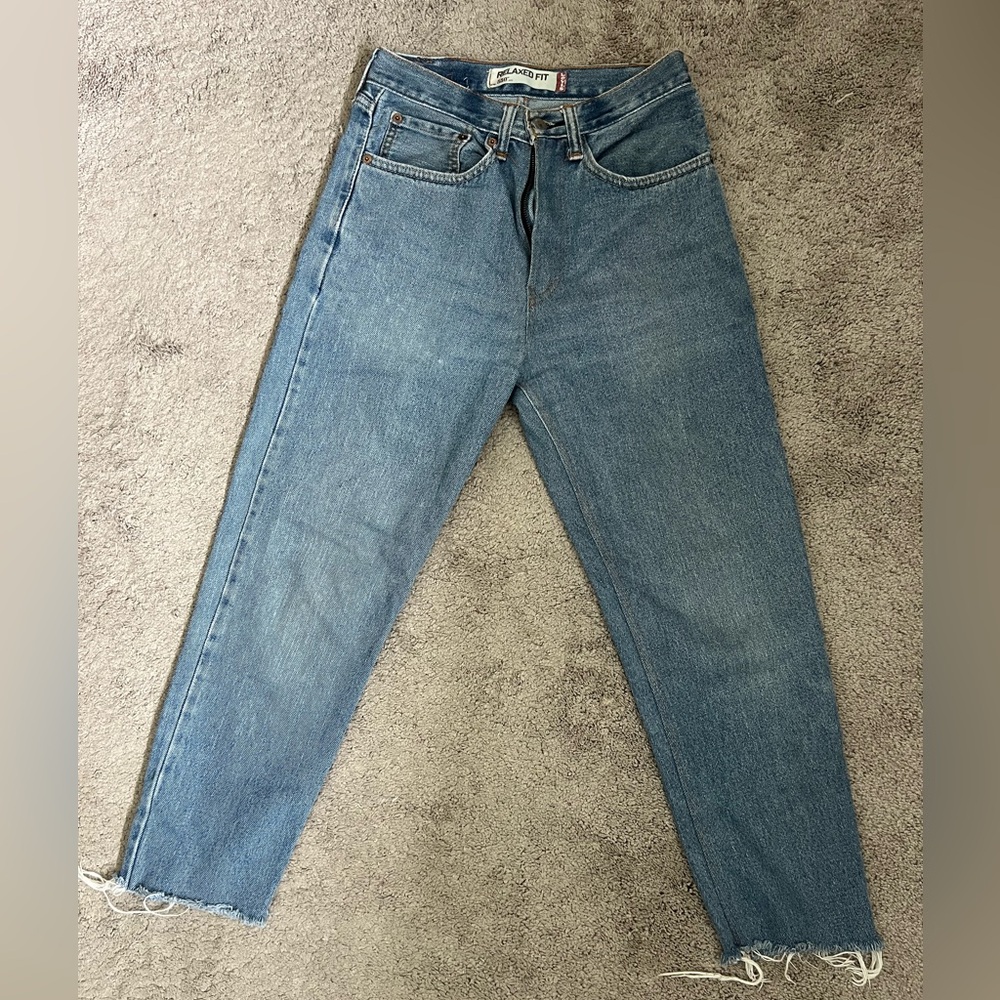 Levi's Relaxed Fit Blue Jeans 550s Vintage